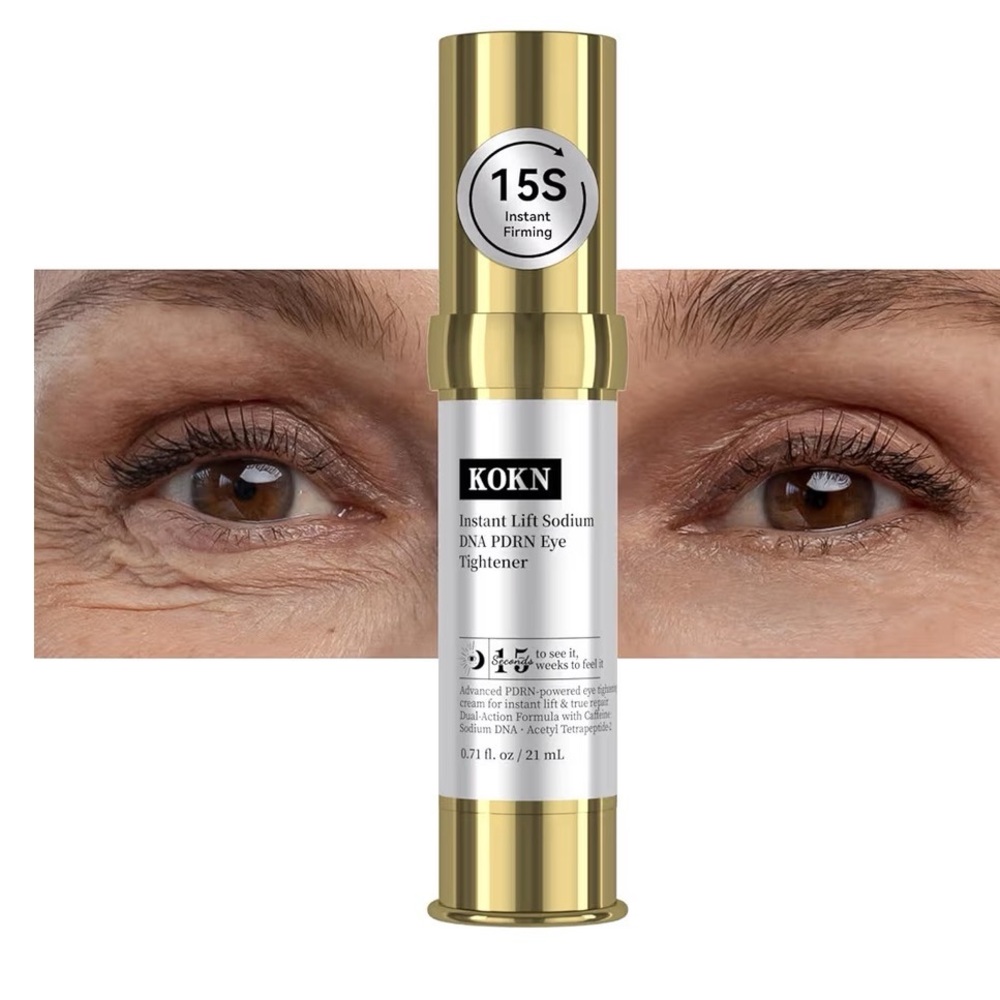 KOKN 15S Instant FirmX Eye Cream | Wrinkle & Puffiness Reducer 4-in-1 PDRN